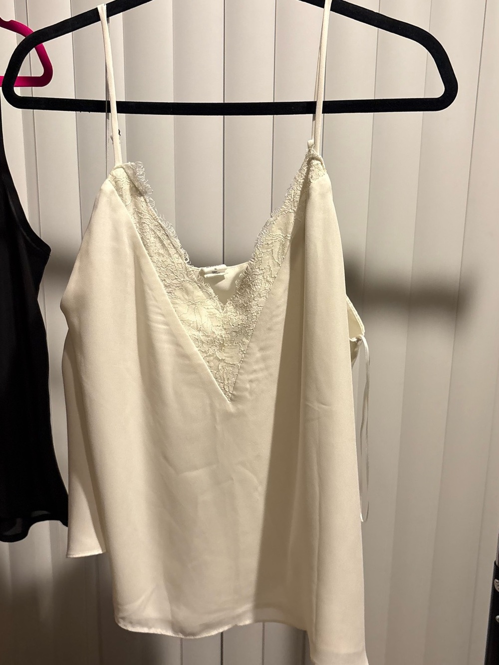 Melrose and Market Ivory Satin Lace Chemise Cami